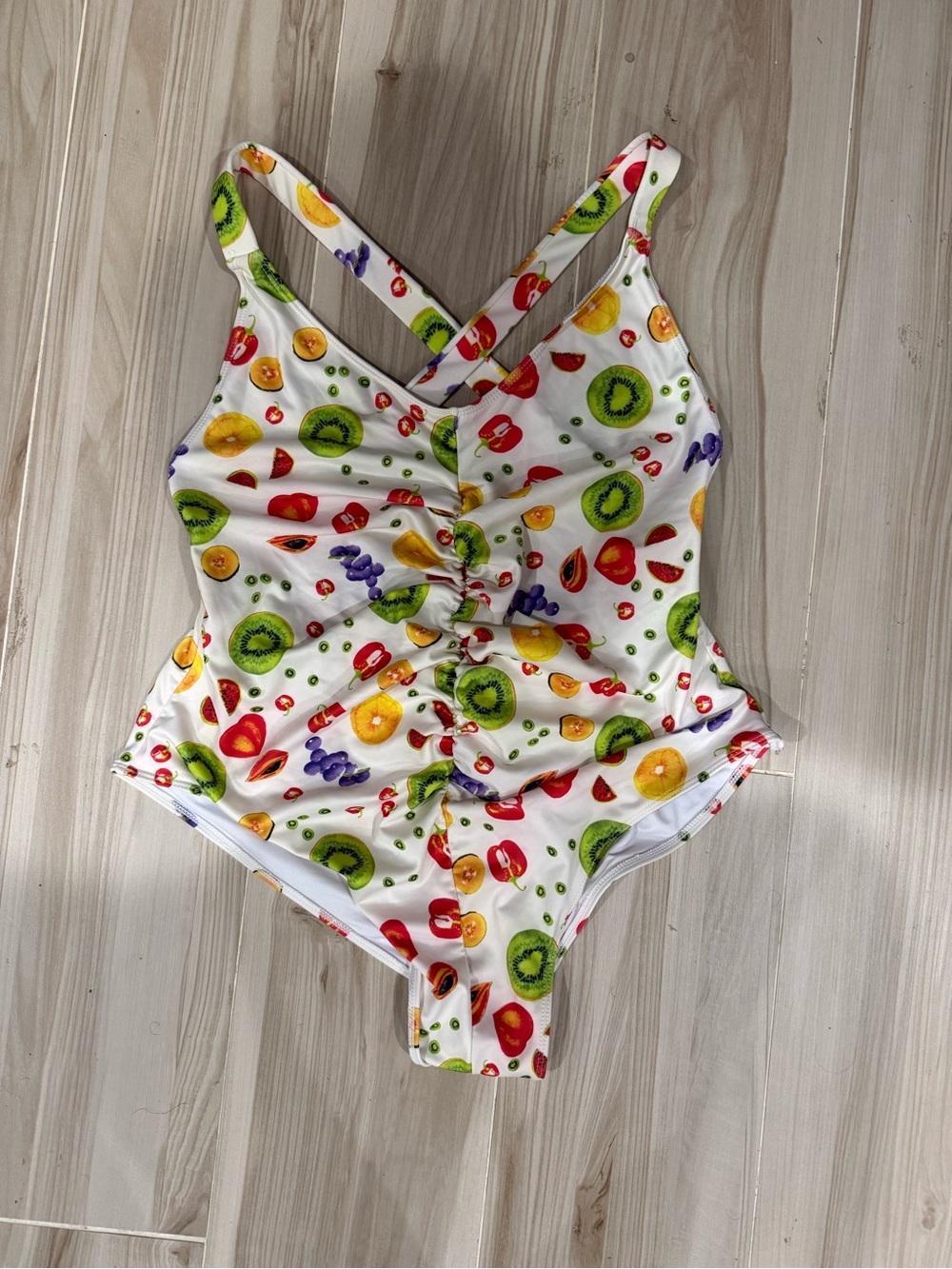 Wray NYC Fruit Print One-Piece Swimsuit